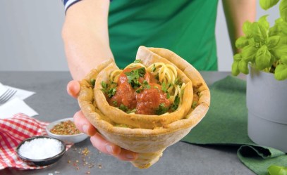 Pizza-Spaghetti-Hörnchen