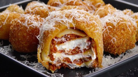 gefüllte Lasagne-Zwiebeln