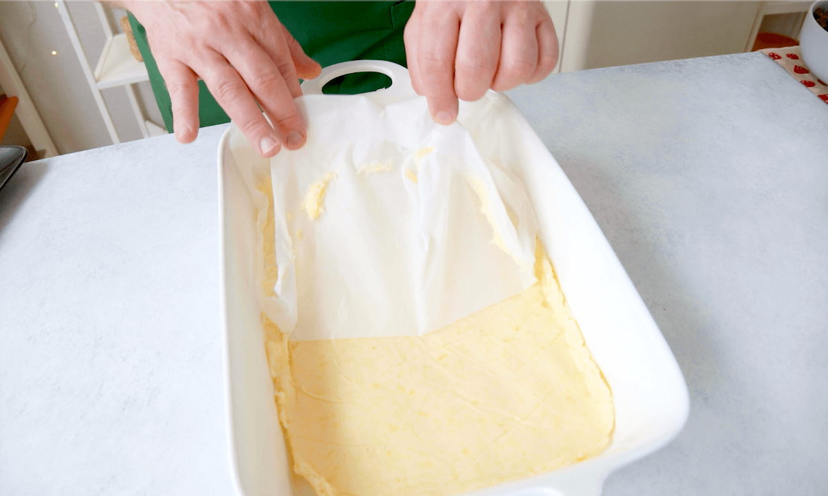 Knödelteig in Auflaufform