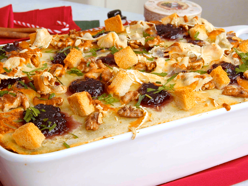 Weihnachtsessen aus der Auflaufform