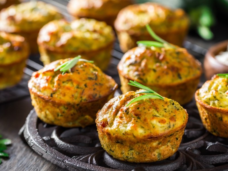 Rosmarin-Zucchini-Muffins