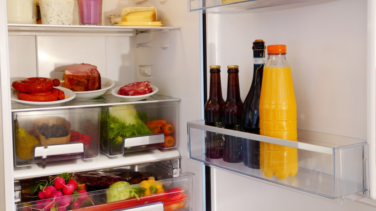 Ordentlich eingeräumter Kühlschrank
