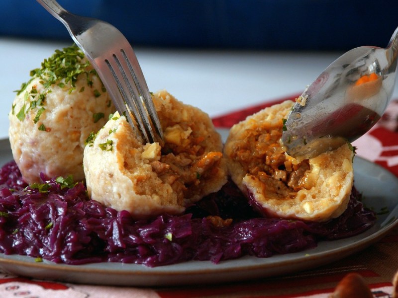 Maronenknödel gefüllt mit Ente: einfaches Rezept für Weihnachten