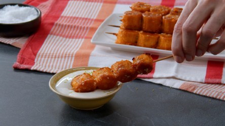 Peanutbutter Banana Bites mit Dip