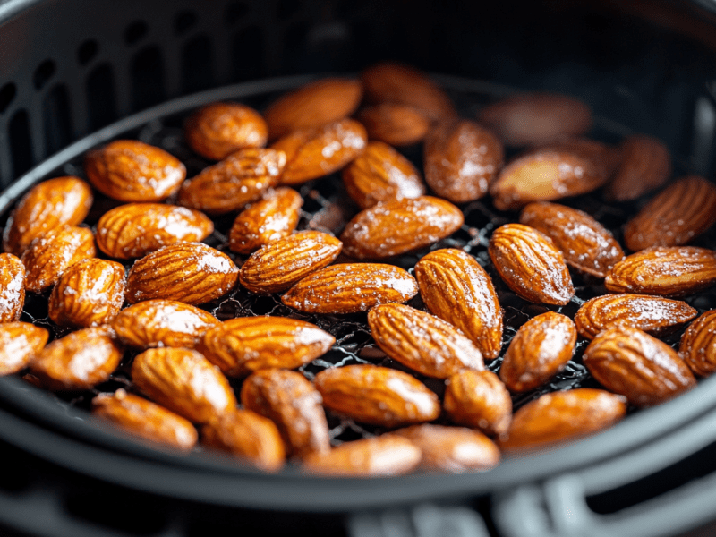 So machst du gebrannte Mandeln wie vom Weihnachtsmarkt im Airfryer