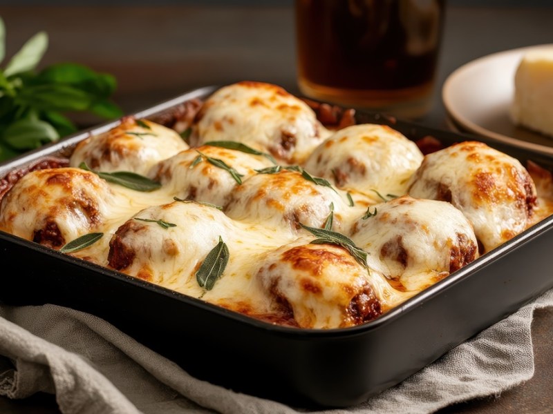 Form mit Hackbällchen Toskana.