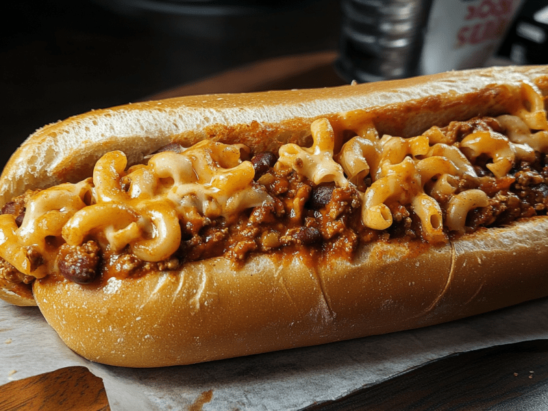 Sloppy Jessica: Mac-and-Cheese-Sandwich.