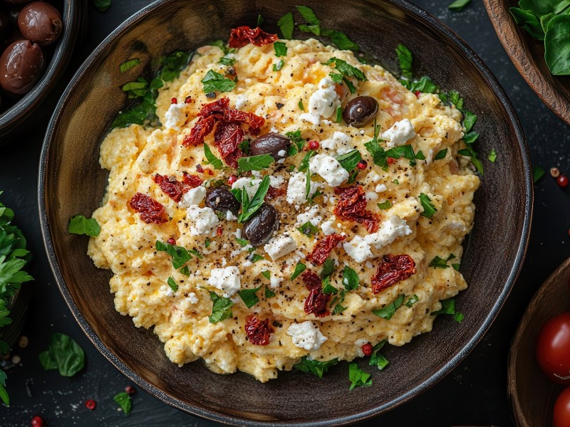 Pfanne mit mediterranem Rührei