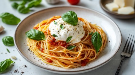Teller Pasta alla Burrata