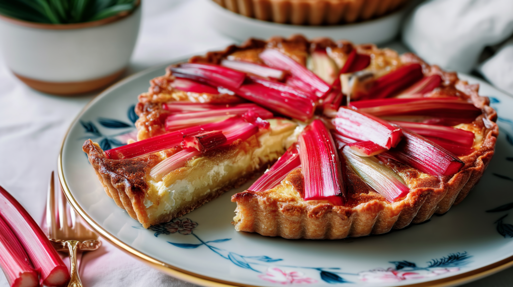 Rhabarber-Ziegenkäse-Tarte