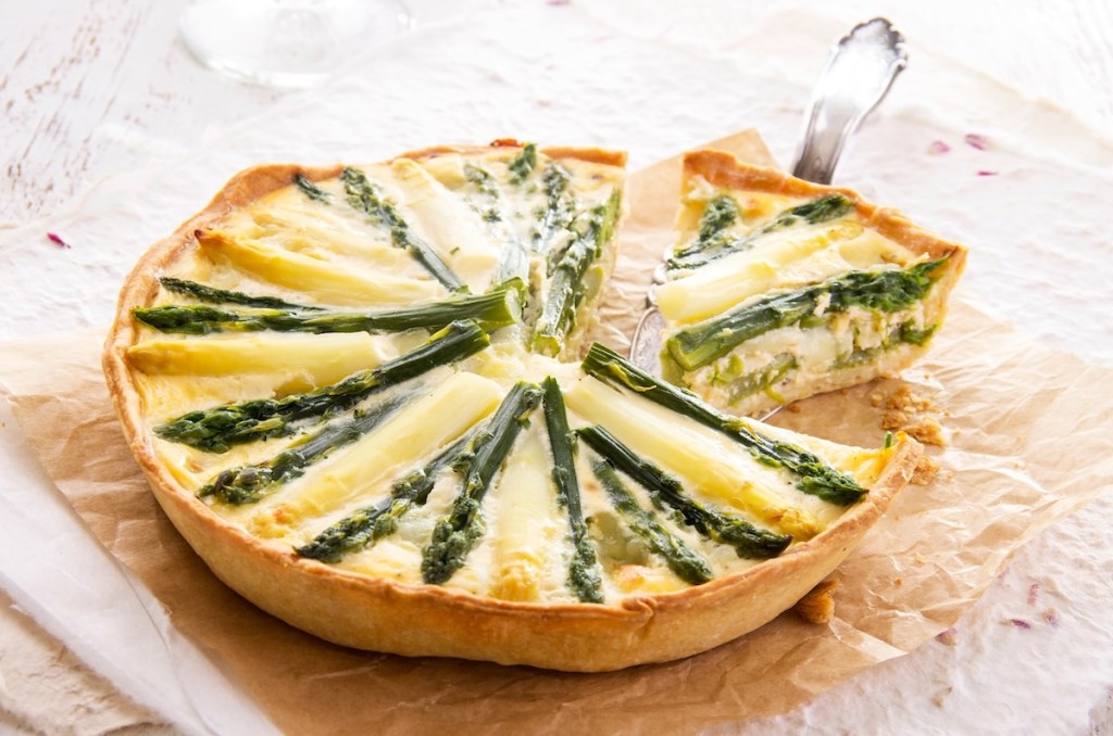 Vegane Spargelquiche