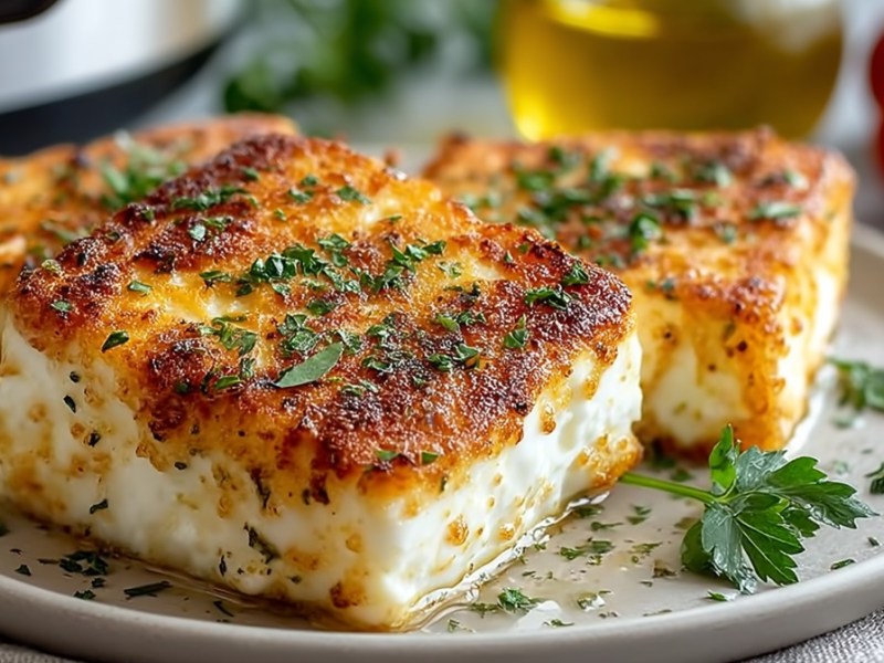 Knuspriger Feta aus dem Airfryer: in nur 15 Minuten zubereitet