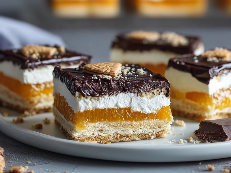 Mehrere Labamba-Schnitten auf einem Teller.