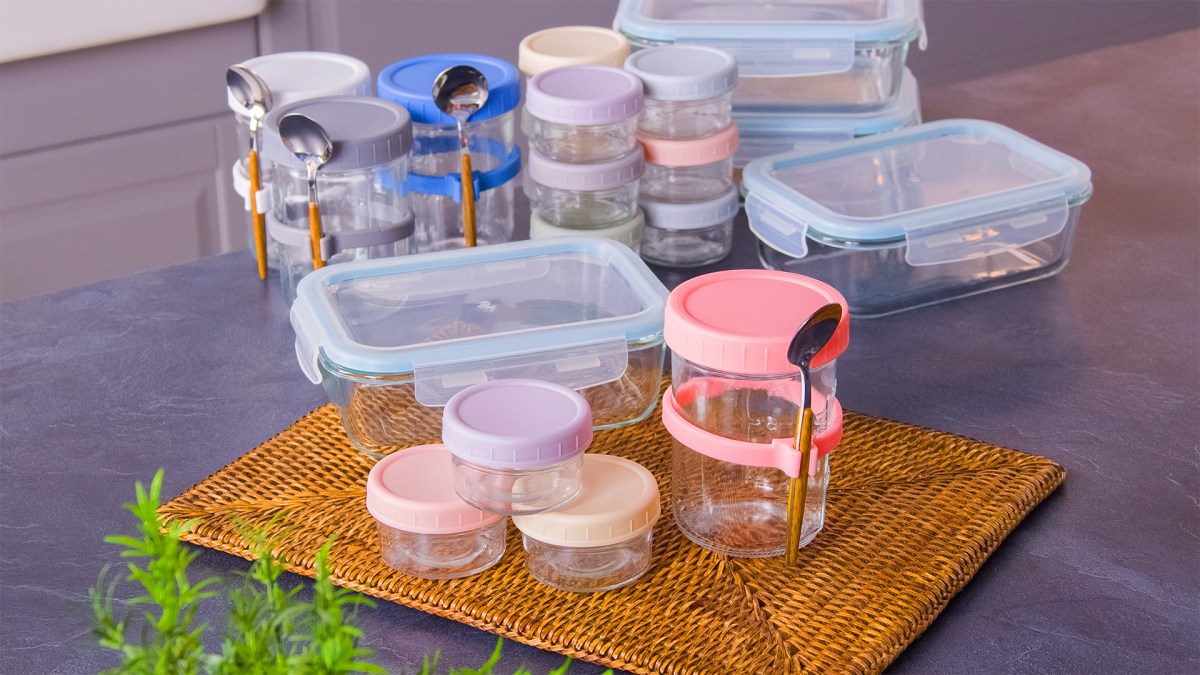 4 Meal-Prep-Sets mit verschiedenen Dosen