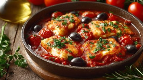 Pfanne mit Ofen-Halloumi