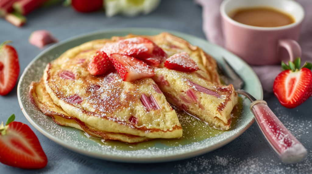 Rhabarber-Pfannkuchen