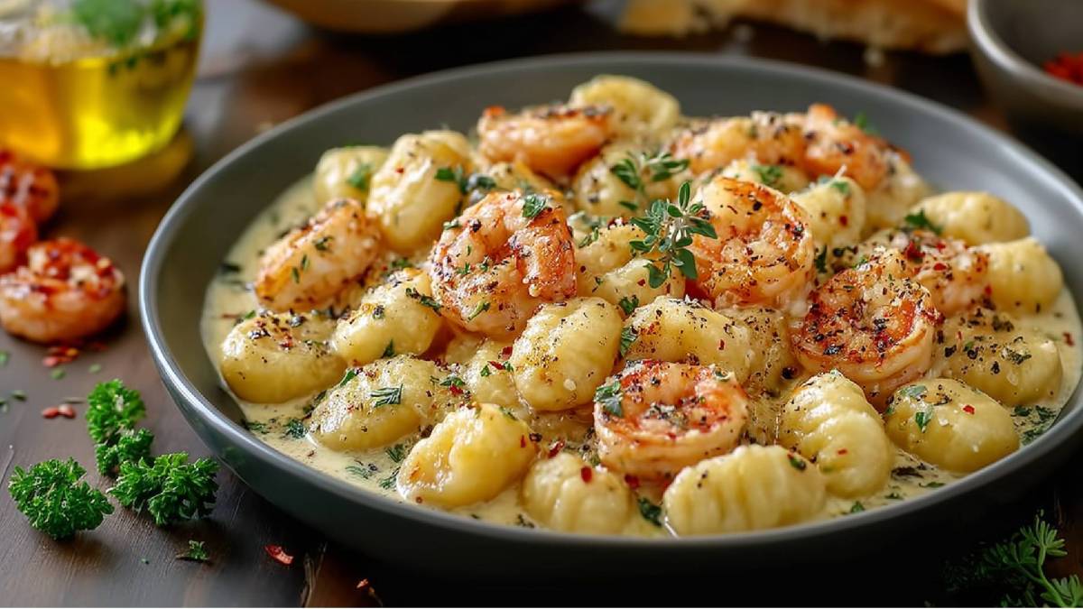 Gnocchi-Garnelen-Pfanne