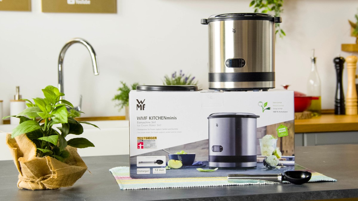 Eine WMF Eismaschine, die beim Newsletter-Gewinnspiel gewonnen werden kann.