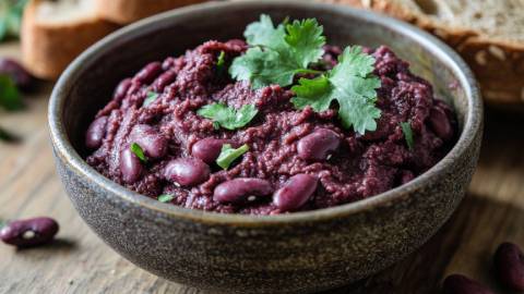 Schale mit Kidneybohnen-Dip