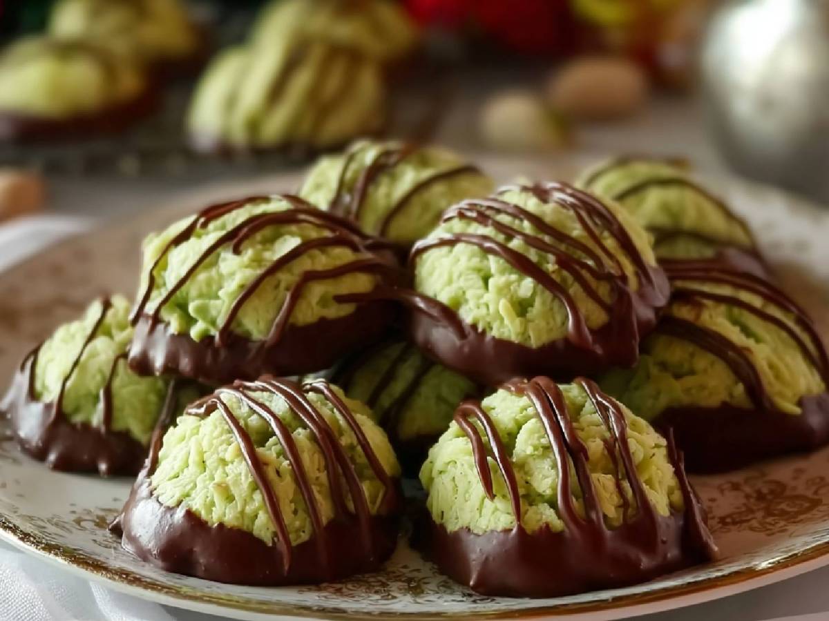 Ein Highlight in der Adventszeit: Pistazien-Makronen